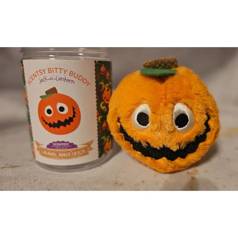 Scentsy Bitty Buddy Jack-O-Lantern – Caramel Apple Craze Scented Halloween Plush
